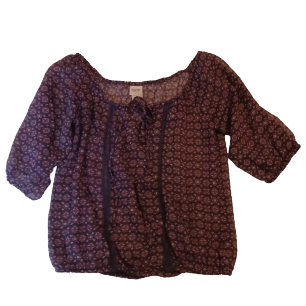 Womens Mossimo Crop Top Blouse - Size XS